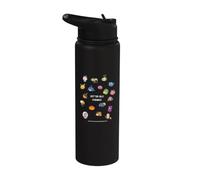 [ACCÉDEZ À LA PAGE] Tous les monstres de la collection Pixel Artwork_B Stainless Steel Insulated Water Bottle