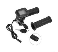 Accélérateur 22 mm avec écran LCD Twist Throttle 22 mm avec | Vitesse en temps réel et pour batterie LCD, s'adapte aux barres de 22 mm, compatible Kugoo pour tuttio pour soleil