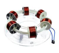 Accélérateur à anneau à 6 bobines, cyclotron électromagnétique, chacun avec son propre circuit imprimé indépendant, matériau acrylique, modèle d'aide à la physique, pour l'enseignement expérimental