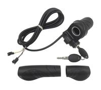 Accélérateur à torsion complète avec 2 clés, poignée ergonomique pour vélos et scooters électriques, installation facile, accélérateur de remplacement universel pour un usage quotidien