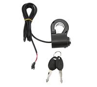 Accélérateur au pouce pour vélo électrique, kit de verrouillage au pouce universel et durable pour scooters électriques avec interrupteur de guidon allumage pour vélo