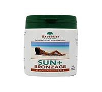Accélérateur de Bronzage Sans Autobronzant - SUN + 60gélules -Carotte, Bourrache, Vitamine A, Beta Carotene, Vitamine E - Fabriqué en France