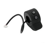 Accélérateur de pouce pour trottinette électrique X6 pour X8 Pro, main droite de remplacement, partie contrôleur de vitesse en plastique ABS, poignée rouge, bleue, noire (noir)
