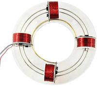 Accélérateur électromagnétique annulaire à 4/6 bobines, moteur cyclotron sans balais 24 V, modèle d'aide à la physique, diamètre 25 cm, bobine basse consommation, matériau acrylique, pour enseignement