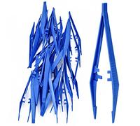 AccEncyc Lot de 30 pinces jetables en plastique bleu de 12,7 cm pour la maison, l'école et le laboratoire