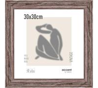 accent by nielsen cadre en bois Vintage, 30x30 cm, Brun
