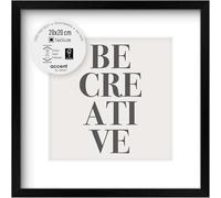 Nielsen Cadre photo design en bois couleur Noir 20 x 20 cm Noir G