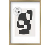accent by nielsen cadre objetavec passe-partout, 21 x 29,7 cm (A4), bois (MDF), Chêne, cadre documentpour accrocherau format paysage et portrait, verre véritable, Aura