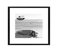 accent by nielsen cadre objetavec passe-partout, 21 x 29,7 cm (A4), bois (MDF), Noir, cadre documentpour accrocherau format paysage et portrait, verre véritable, Aura