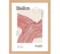 accent by nielsen cadre photo, 30 x 40 cm, bois, Chêne, cadre photopour accrocherau format paysage et portrait, verre véritable, Scandic