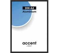 accent by nielsen Cadre photo Accent en aluminium, 21x29,7 cm (A4), noir mat