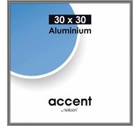 accent by nielsen Cadre photo Accent en aluminium, 30x30 cm, gris acier