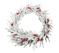 Accent De La Maison Festive - Garland Blanc, Garniture D'arbre De Noël | Appel De Noël Classique, Couronne De Vacances En Plein Air Intérieure Pour Portes, Manteaux, Table De Cuisine, Porche, Décorati