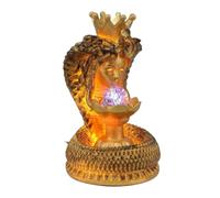 Accent en résine sculpturale, de brûleurs d ' encens couronné, décoration de Table pour Salle de Lecture, étagère d ' entrée, Buste de Flamme détaillé avec Ambiance Moderne, Buste de