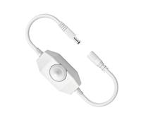 Accent Lighting Câble variateur LED pour ruban lumineux à couleur unique, contrôleur rotatif pour un réglage facile de la luminosité, variateur d'intensité LED, contrôleur de luminosité rotatif