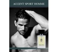 ACCENT SPORT HOMME de SANGADO, Parfum pour Homme (eau de parfum), 8-10 heures Longue durée, Senteur Luxe, 50 ml, Code: 638
