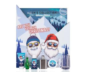 Accentra Calendrier de l'Avent 2025 pour homme avec 24 produits de soins - Calendrier de l'Avent beauté pour homme - Calendrier de Noël avec lotion pour le corps, après-rasage, savon, gel douche, soin