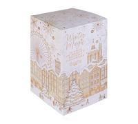 Accentra Calendrier de l'Avent Beauty 2025 avec 24 produits de bien-être et de soins corporels - Calendrier de l'Avent pour femme avec lotion pour le corps, sels de bain, savon, bombe de douche,