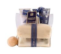 Accentra Coffret bain SALSA ESSENCE OF BEAUTY pour femmes dans sac doré, avec lotion corps, gel douche, bain moussant, parfum Thé Blanc et Néroli, cadeau de luxe pour femmes