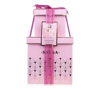 Accentra Coffret bain SALSA ESSENCE OF BEAUTY pour femmes, gel, lotion corps, exfoliant, savon, éponge, parfum Rose et Fleur de Cerisier, boîte cadeau, luxe pour femmes