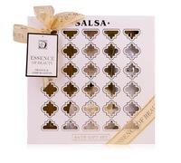 Accentra Coffret bain SALSA ESSENCE OF BEAUTY pour femmes, gel, lotion, exfoliant, éponge, parfum Orange et Fleur de Citronnier, boîte cadeau, idée luxe pour femmes