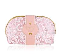 accentra Coffret cadeau pour femme Romantic Dreams 3 pièces - Kit de bain cadeau avec trousse de maquillage, gel douche et éponge en maille - Ensemble bien-être pour femmes et filles pour un