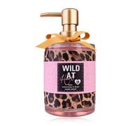 Accentra Distributeur de Savon Wild at Heart avec Savon pour Les Mains dans Un Distributeur à Pompe décoratif en Verre - Savon Liquide - 420 ML - Parfum : Rose rubiginosa et musc - Idée Cadeau pour