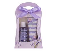 accentra Ensemble de douche pour femme - Coffret cadeau lavande dans une belle boîte cadeau - 2 pièces avec gel douche et lotion pour le corps - Coffret cadeau bien-être pour anniversaire,