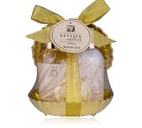Accentra Festive Edition Kit de bain 3 pièces dans une boîte dorée en forme de coquillage, coffret cadeau bien-être pour femme avec gel douche, lotion pour le corps et savon, parfum vanille, cadeau de