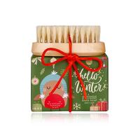 Accentra Hello Winter Kit d'entretien pour les mains avec savon 100 g, brosse à ongles, parfum Gingerbread & Cranberry - Rouge/vert/crème