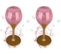 Accentra - Let's celebrate Gel douche pour femmes dans une coupe de champagne - Gel douche et bain avec le parfum Tea Rose & Velvet, gel douche, idée cadeau pour femmes et filles (Lot de 2)