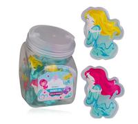 accentra Mini gel douche « Magic Mermaid » - Grand paquet parfait comme cadeau pour anniversaire d'enfant, prix de tombola ou calendrier de l'Avent - Verre à bonbons de 24 x 50 ml - Design sirène