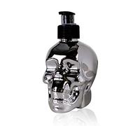 Accentra Savon pour Les Mains tête de Mort avec Savon Liquide dans Un Distributeur de Savon - Crâne/crâne, Distributeur à Pompe 300 ML - Savon pour Les Mains - Parfum : Cerise chromée