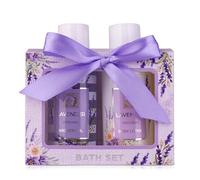 Accentra Set cadeau de douche pour femmes LAVANDE - Set de soins 2 pièces gel douche et lotion - Idéal pour anniversaires, Saint-Valentin, Fête des mères & Noël