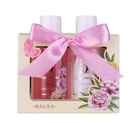 Accentra - Set de Douche Femmes SWEET PEONY - Cadeau Bien-être 2 Pièces Avec Gel Douche et Lotion Dans Une Belle Boîte - Idéal Pour la Saint-Valentin, Fête des Mères et Noël