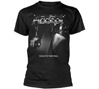 Accept Balls to The Wall Men's T-Shirt Unisex Black Cotton Print Tee Shirts M