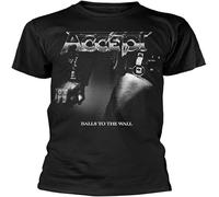Accept Balls to The Wall Men's T-Shirt Unisex Black Cotton Print Tee Shirts XL