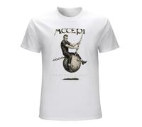 Accept Balls to The Wall Udo Heavy Metal Band Mens Fashion Casual Basic Short Sleeve T-Shirts Size L