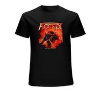 Accept Blind Rage Unisex 100% Cotton Short-Sleeve T-Shirts Black M