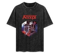 Accept Metal Heart Udo Mens T-Shirt Cotton Unisex Tee Black Tops 3XL
