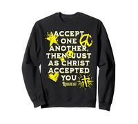 Accept One Another Boys Cool Christian Faith Bible Écriture Sweatshirt