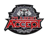Accept Patch"I'm a Rebel" / Rock Band/brodé à repasser (30.8 x 24.5 cm)