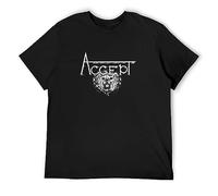 Accept Rock Music T-Shirt Black Mens Tee Unisex Shirt 3XL