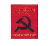 Accept Russian Roulette Heavy Metal Écusson Patch en fer brodé sur accessoire