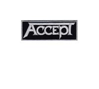 Accept Silver Heavy Metal Écusson Patch en fer brodé sur accessoire