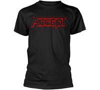 Accept T-Shirt Black Graphic Unisex Tee Shirt M
