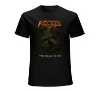 Accept Too Mean to Die Mens Graphic Short Sleeve Casual T Shirt Size XL