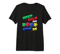 Acceptation de l'Autisme : Restez Calme et stim T-Shirt Haut de Gamme