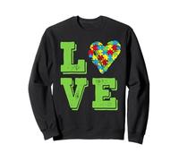 Acceptation du Soutien à l'inclusion d'amour Mois de la Sensibilisation à l'Autisme Sweatshirt