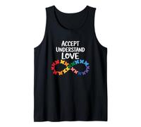 Accepter Comprendre l'amour Autism Awareness Infinity Butter Débardeur